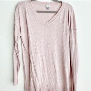 A New Day Long Sleeve Blush Vneck Sweater Sz XL